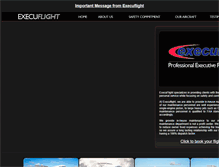 Tablet Screenshot of execuflight.com
